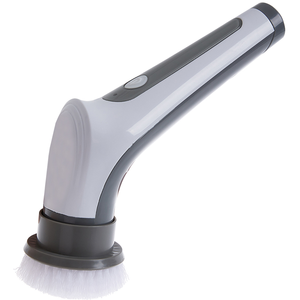 Living and Home Retractable Electric Cleaning Brush Scrubber with Replaceable Brush Head Image 3