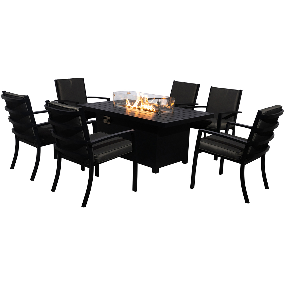 Furniture One 6 Seater Aluminium Garden Dining Set Image 6