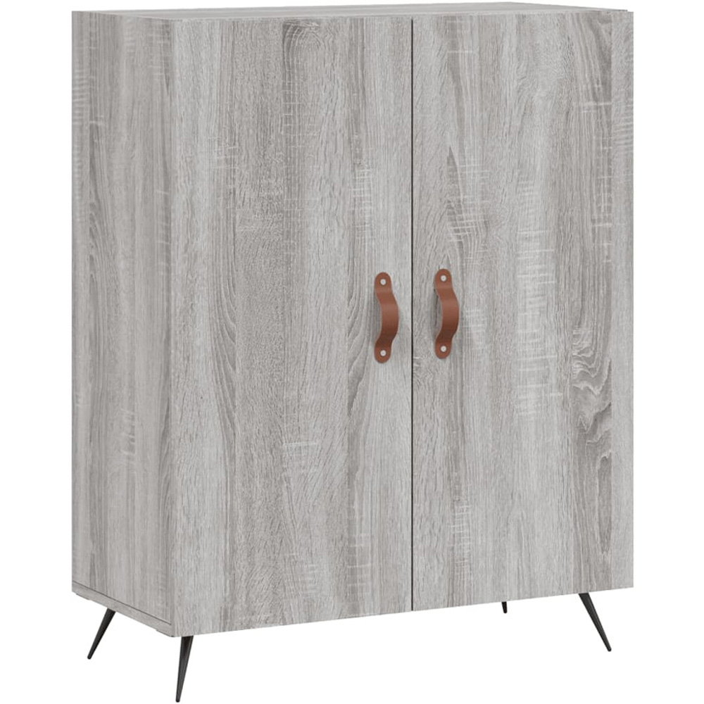 vidaXL 2 Door 3 Shelf Grey Sonoma Tall Highboard Image 7