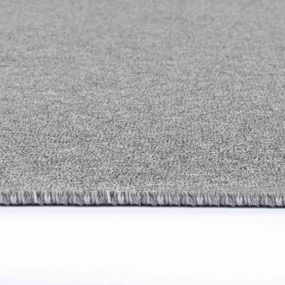 Desire Rugs Simple Silver Low Pile Felt Backing Tufted Rug 220 x 60cm Image 3