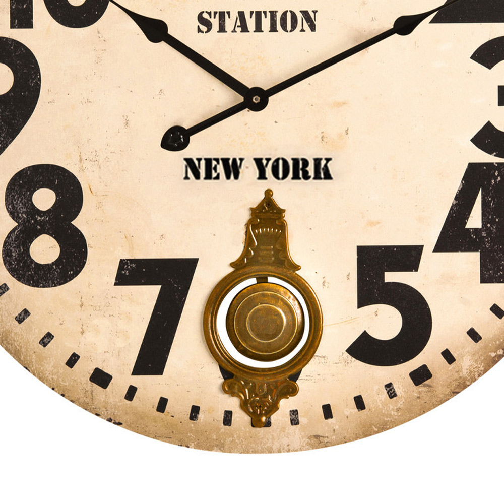 Premier Housewares Vintage Style Wall Clock Image 3