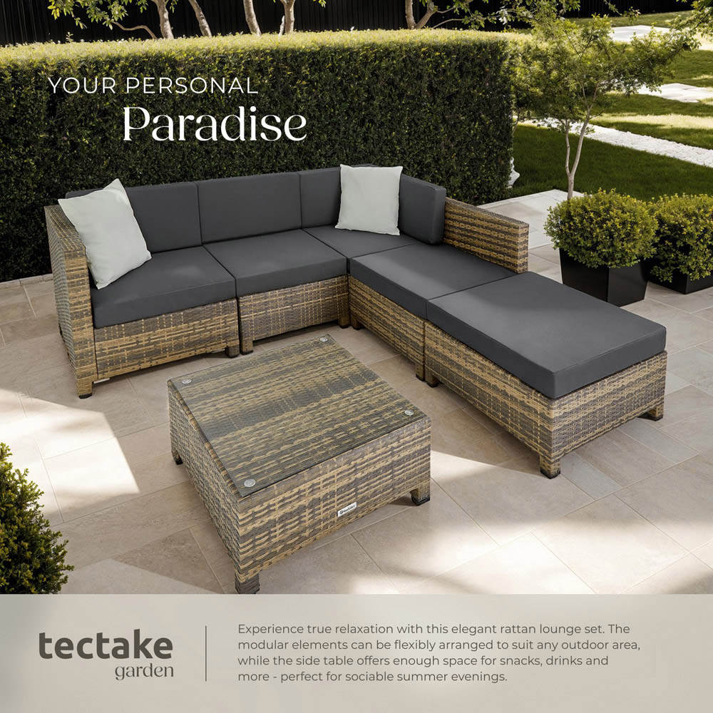 tectake Nature Garden Furniture Set Image 4