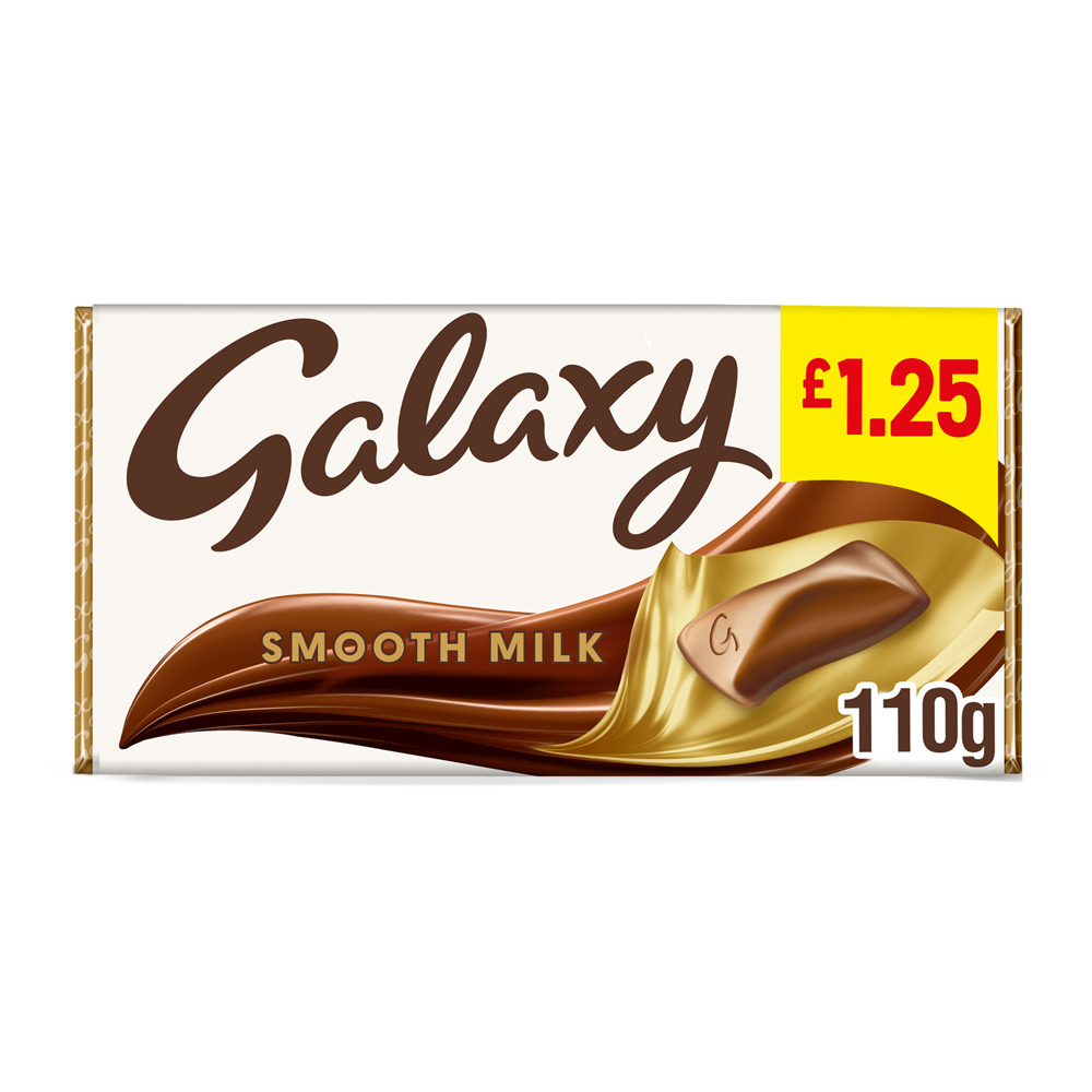 Galaxy Smooth Milk Chocolate Block Bar 110g Image 2