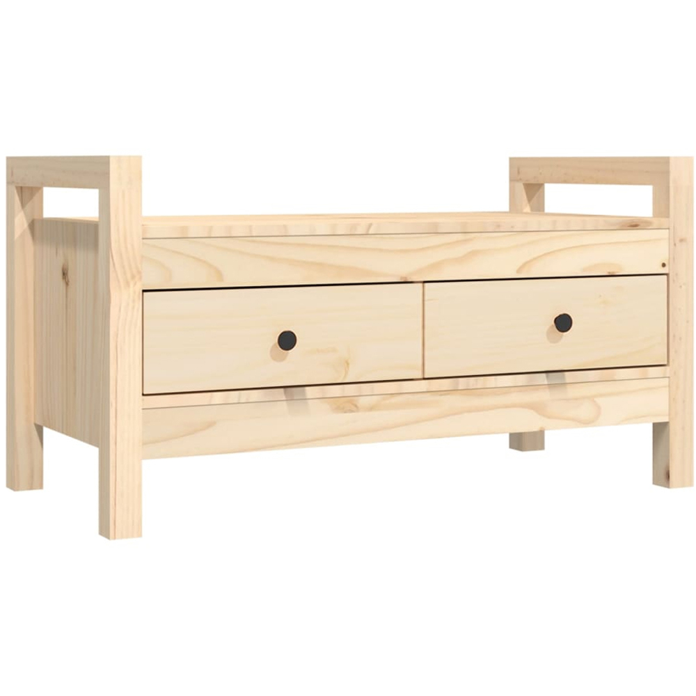 vidaXL 2 Drawer Small Shoe Bench Image 2