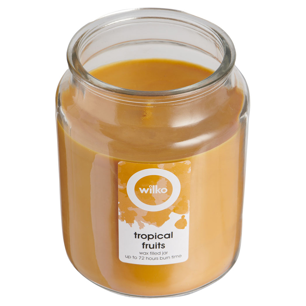 Wilko Tropical Fruits Scented Jar Candle Image 3