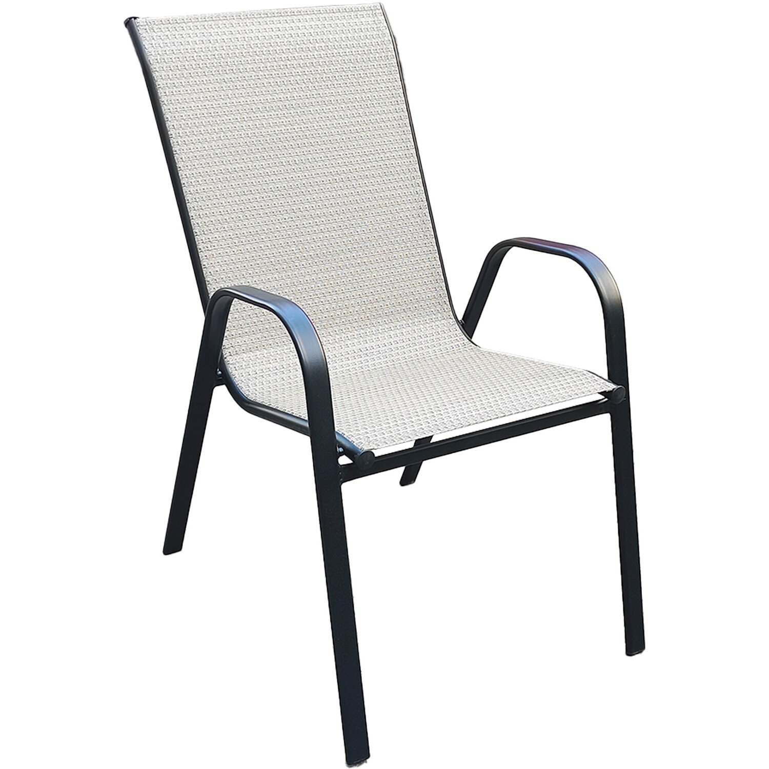 Rio Highback Stacking Chair Beige Image 4