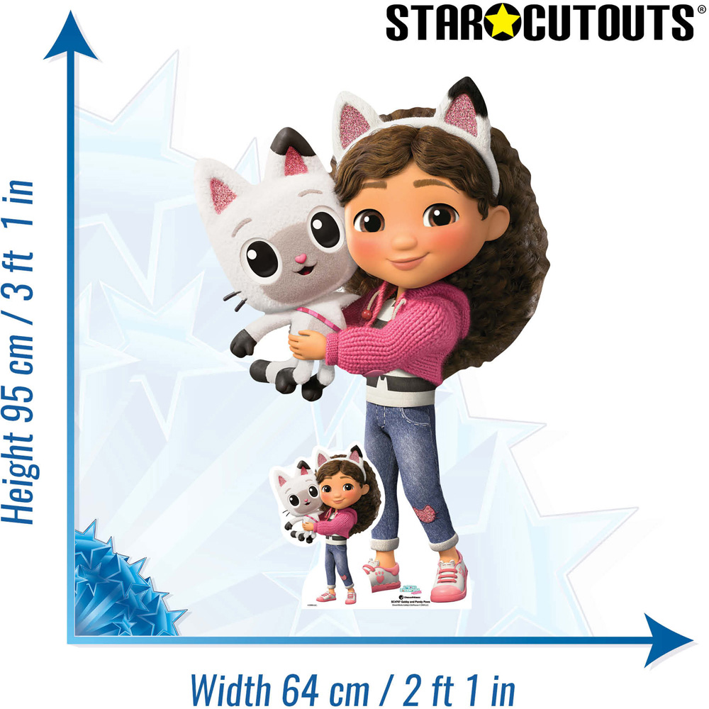 Star Cutouts Gabby and Pandy Paws Small Cardboard Cutout 3.1ft Image 5