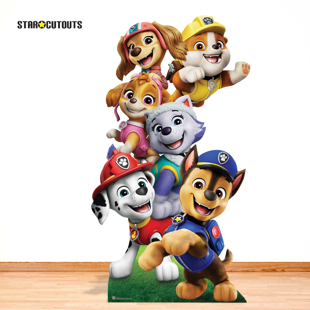 Star Cutouts Paw Patrol Group Shot Cardboard Cutout 5.4ft Image 2