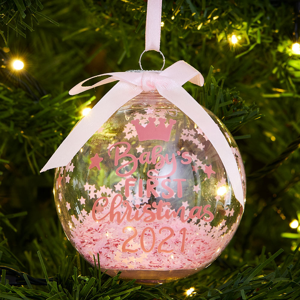 Wilko Glitters Baby's First Christmas Bauble Image 4