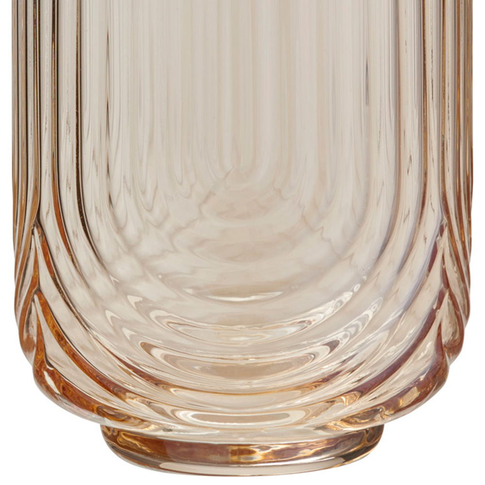 Wilko Ribbed Arch Glass Tumbler 400ml Image 5