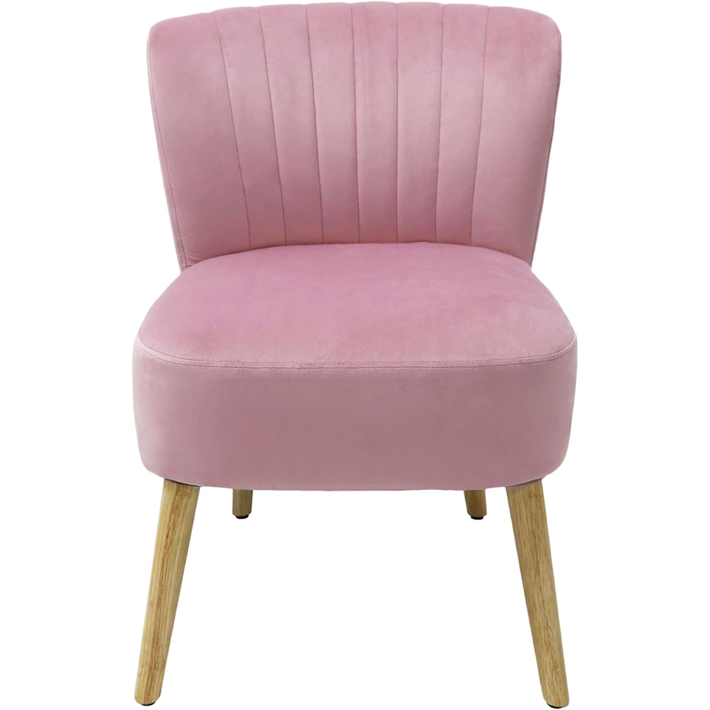 Alivio Pink Breathable Fabric Ergonomic Accent Chair Image 2