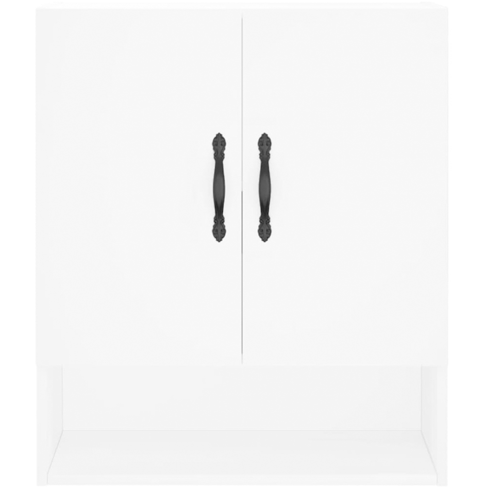 vidaXL 2 Door Single Shelf White Wall Mounted Cabinet Image 5