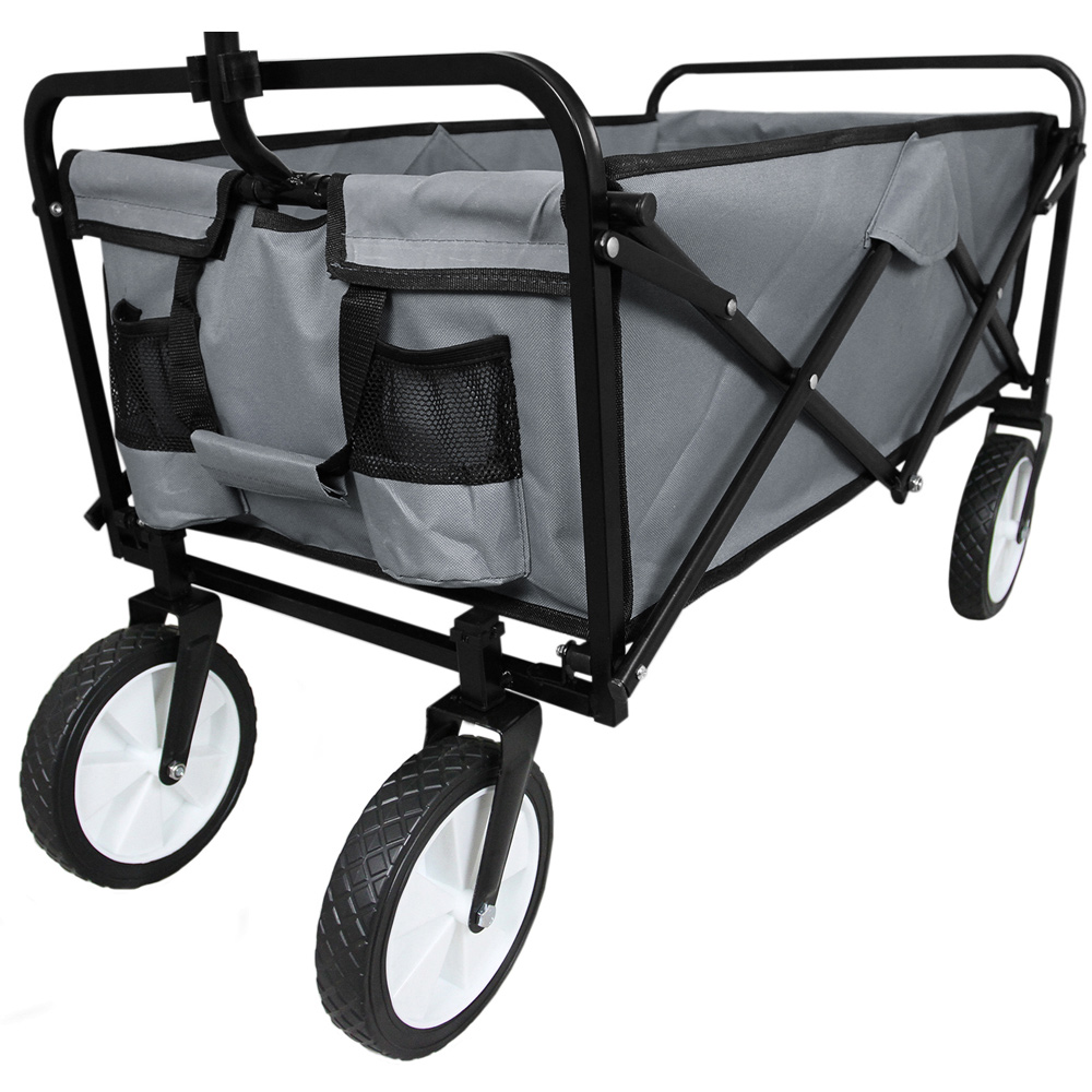 Foldable Garden Cart Wagon - Grey Image 5