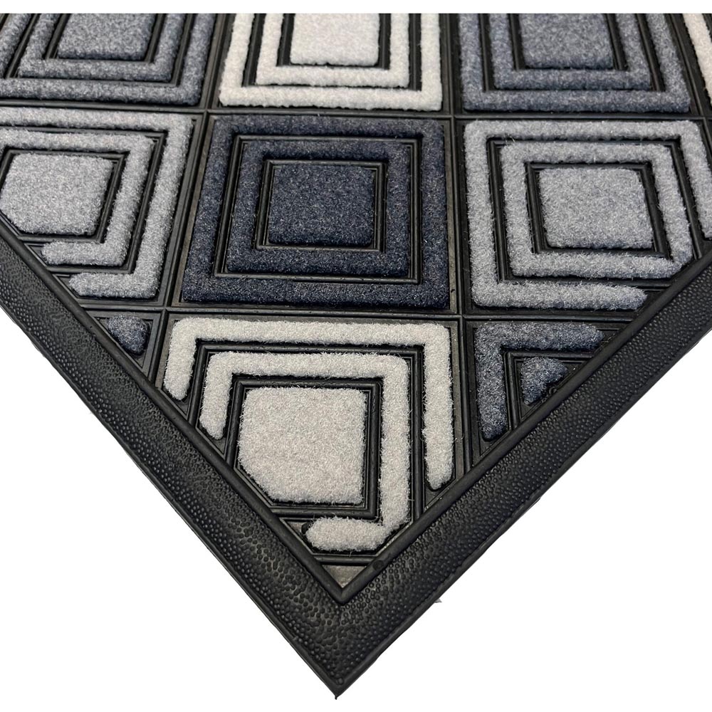 Scrape N Sorb Diamond DoormatBlack and Neutral Image 4
