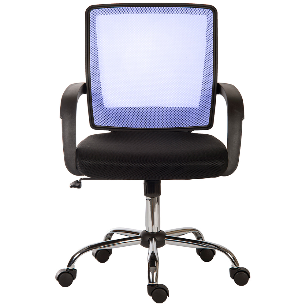 Teknik Star Blue and Black Mesh Swivel Office Chair Image 2