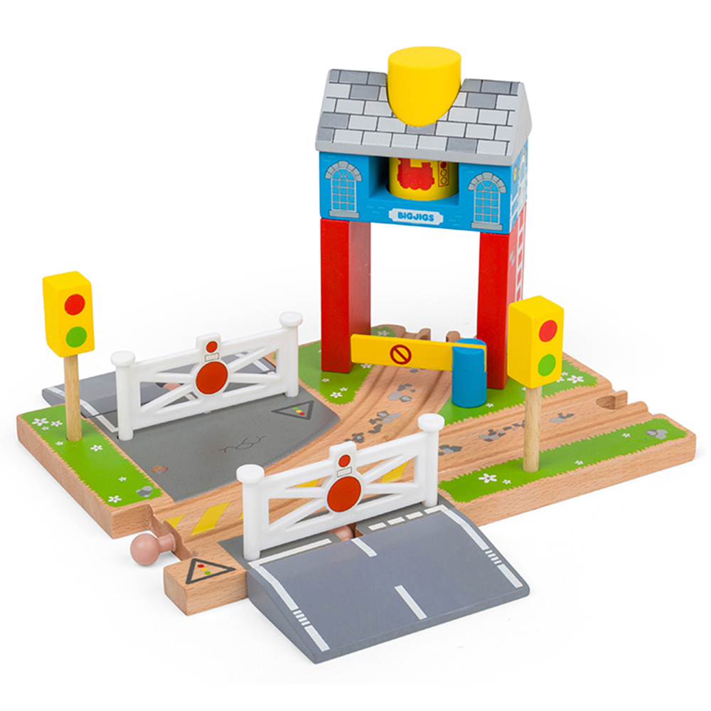 Bigjigs Wooden Rail Signal Box Toy Image 1