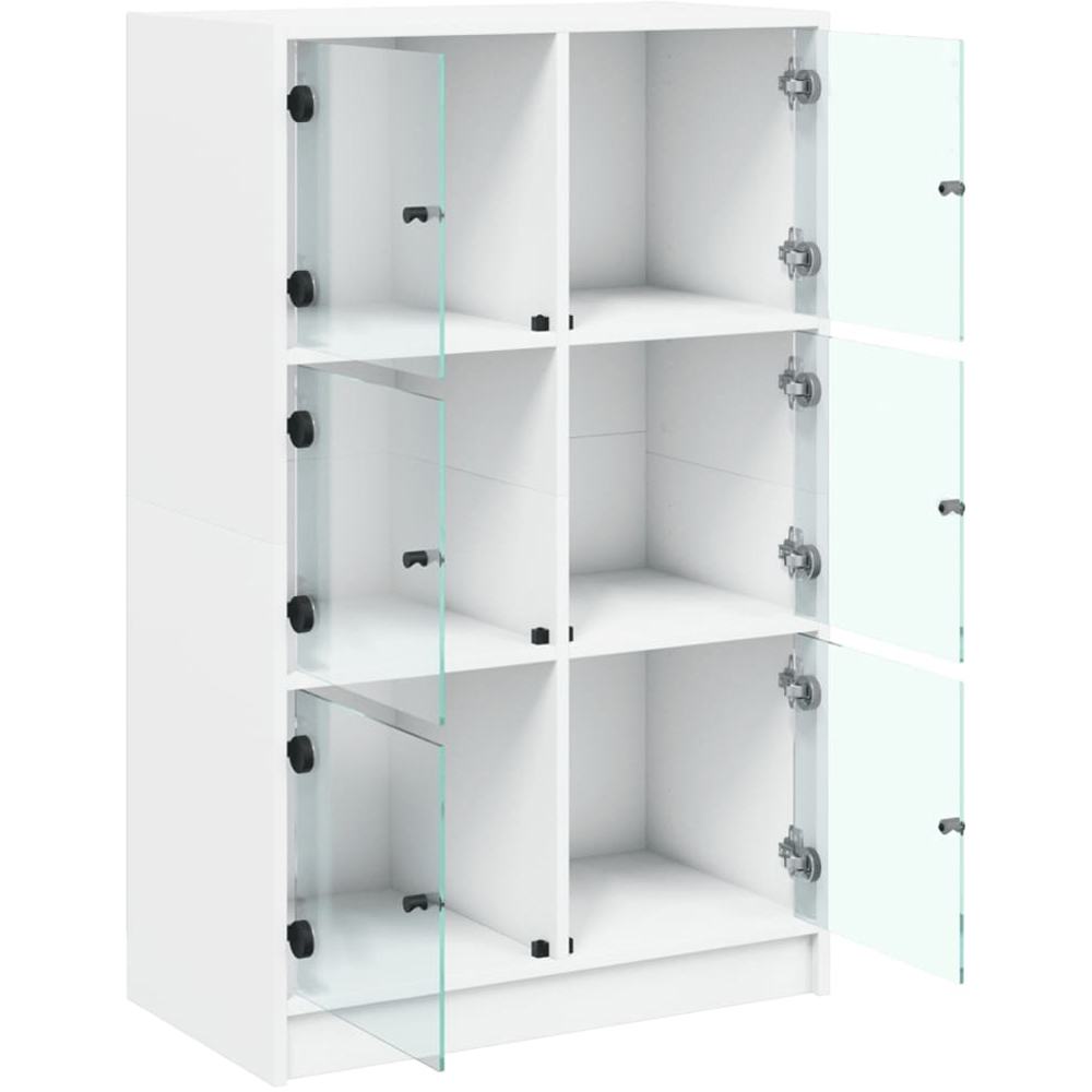 vidaXL 6 Door White Narrow Highboard Image 6