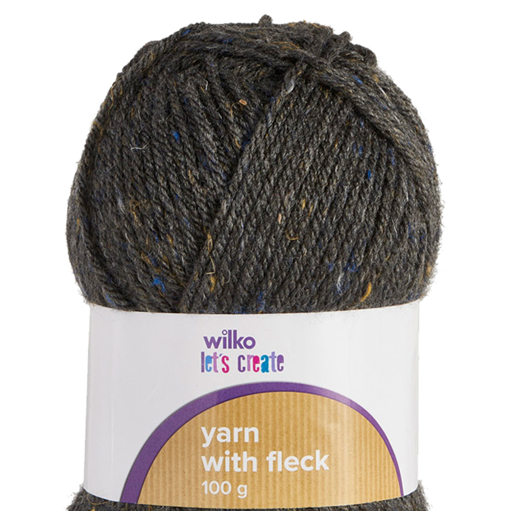 Wilko Inkjet Yarn Linen Fleck Charcoal 100g Image 2