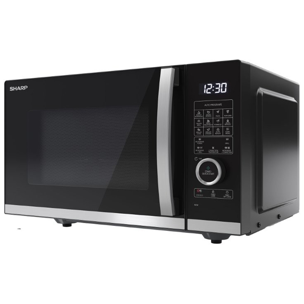 Sharp SP2542 Black 25L Combination Flatbed Microwave Oven with Grill 900W Image 4