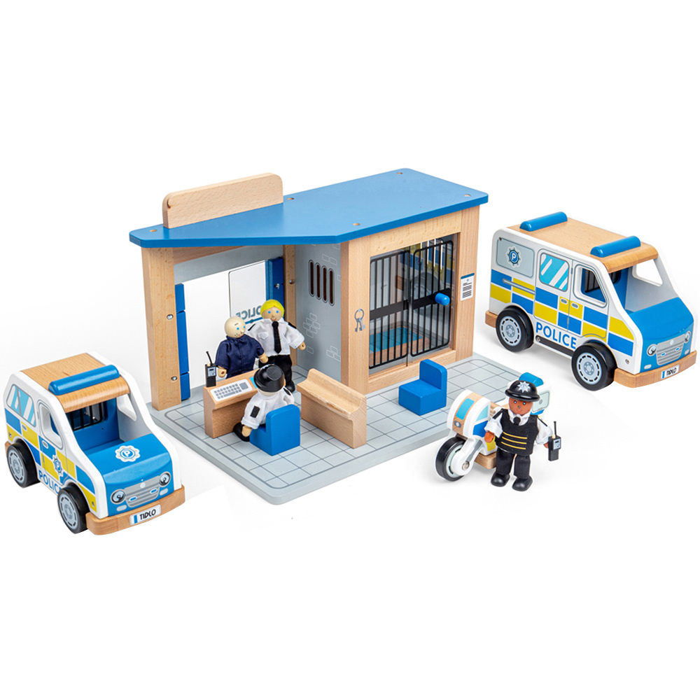 Tidlo Wooden Police Toy Bundle Image 1