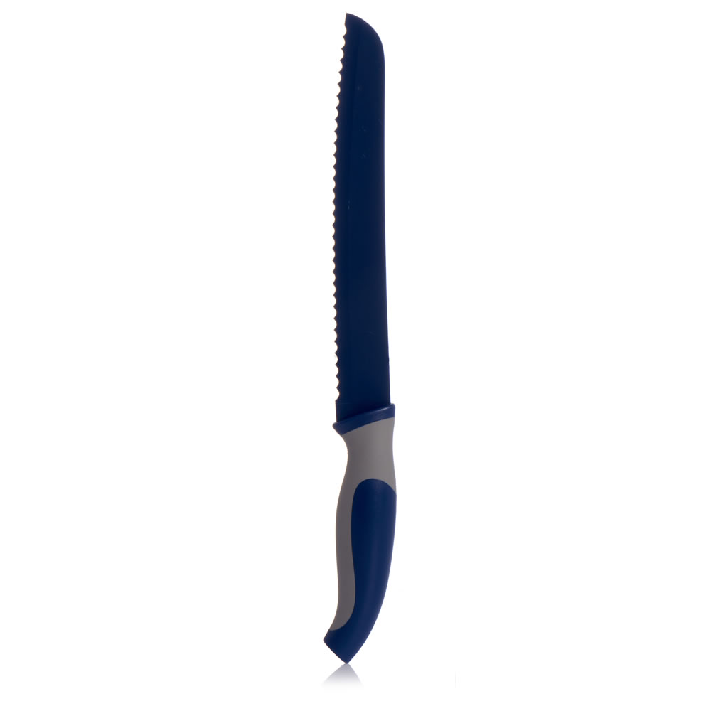 Wilko Colour Play Blue Bread Knife Image 1