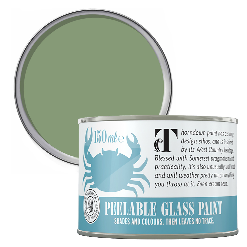 Thorndown Reed Green Peelable Glass Paint 150ml Image 1