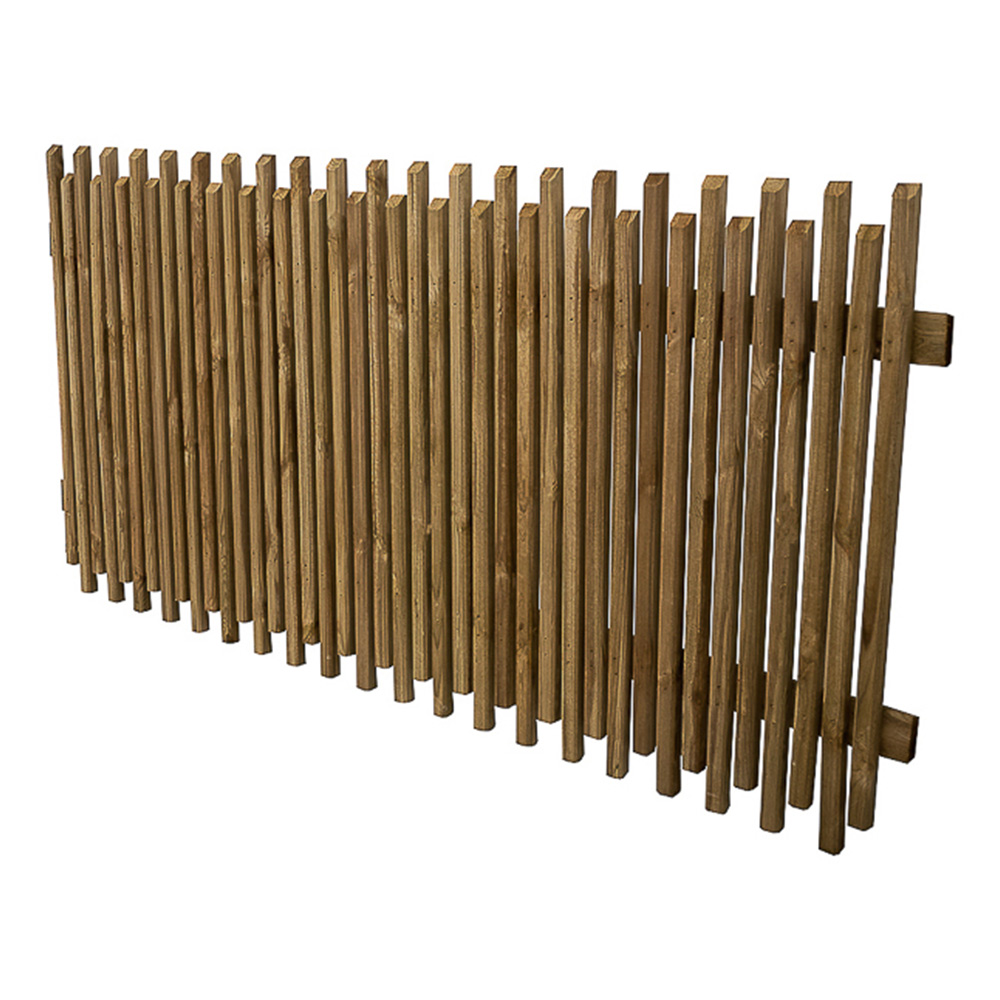 Forest Garden Picket Fencing Panel 6 x 3ft Image 2