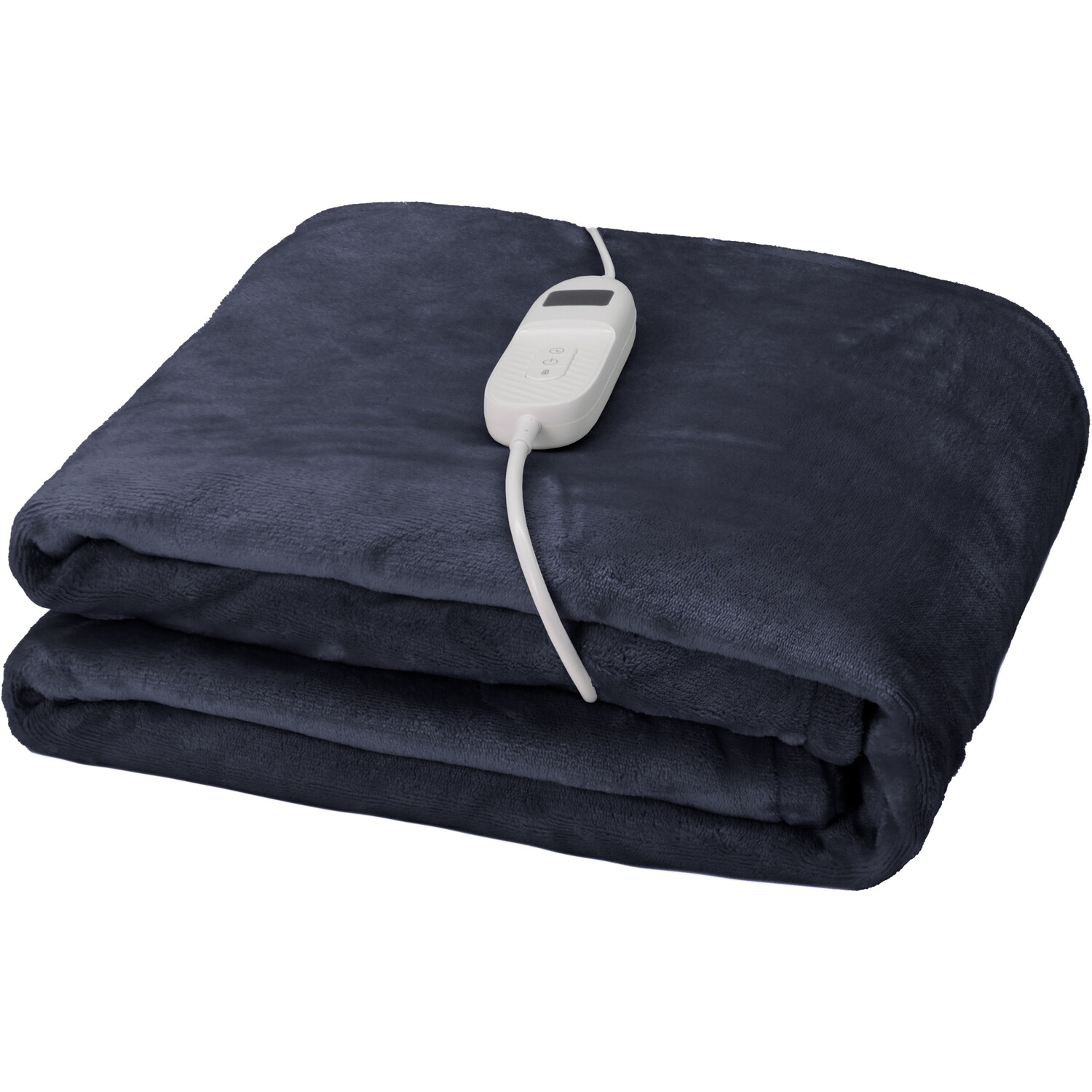 Silentnight Luxury Heated Throw Navy Image 1