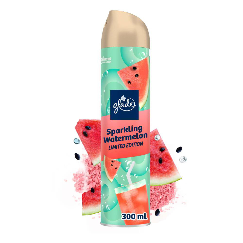 Glade Sparkling Watermelon Aerosol Air Freshener 300ml Wilko