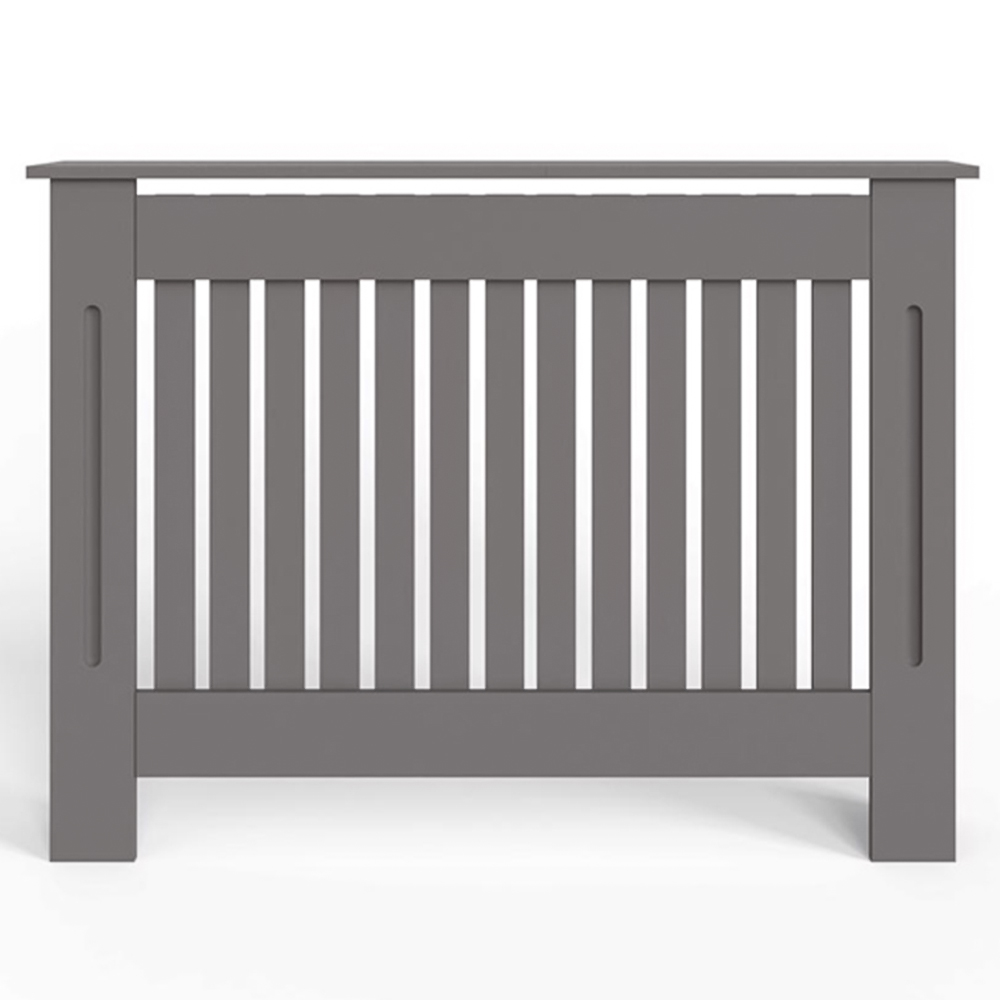 FWStyle Grey Vertical Slat MDF Radiator Cover Medium Image 3