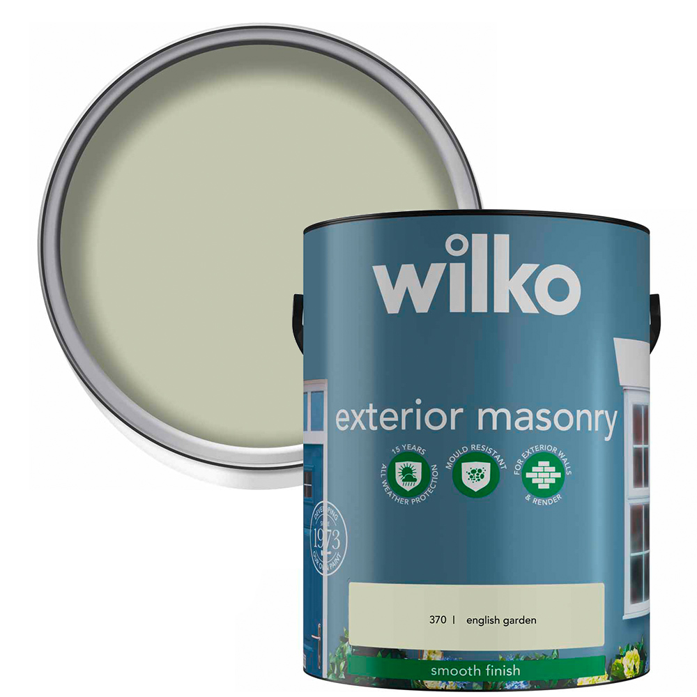 Wilko English Garden Smooth Masonry Paint 5L Image 1