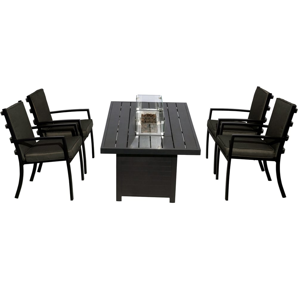 Furniture One 4 Seater Aluminium Garden Dining Set Image 3