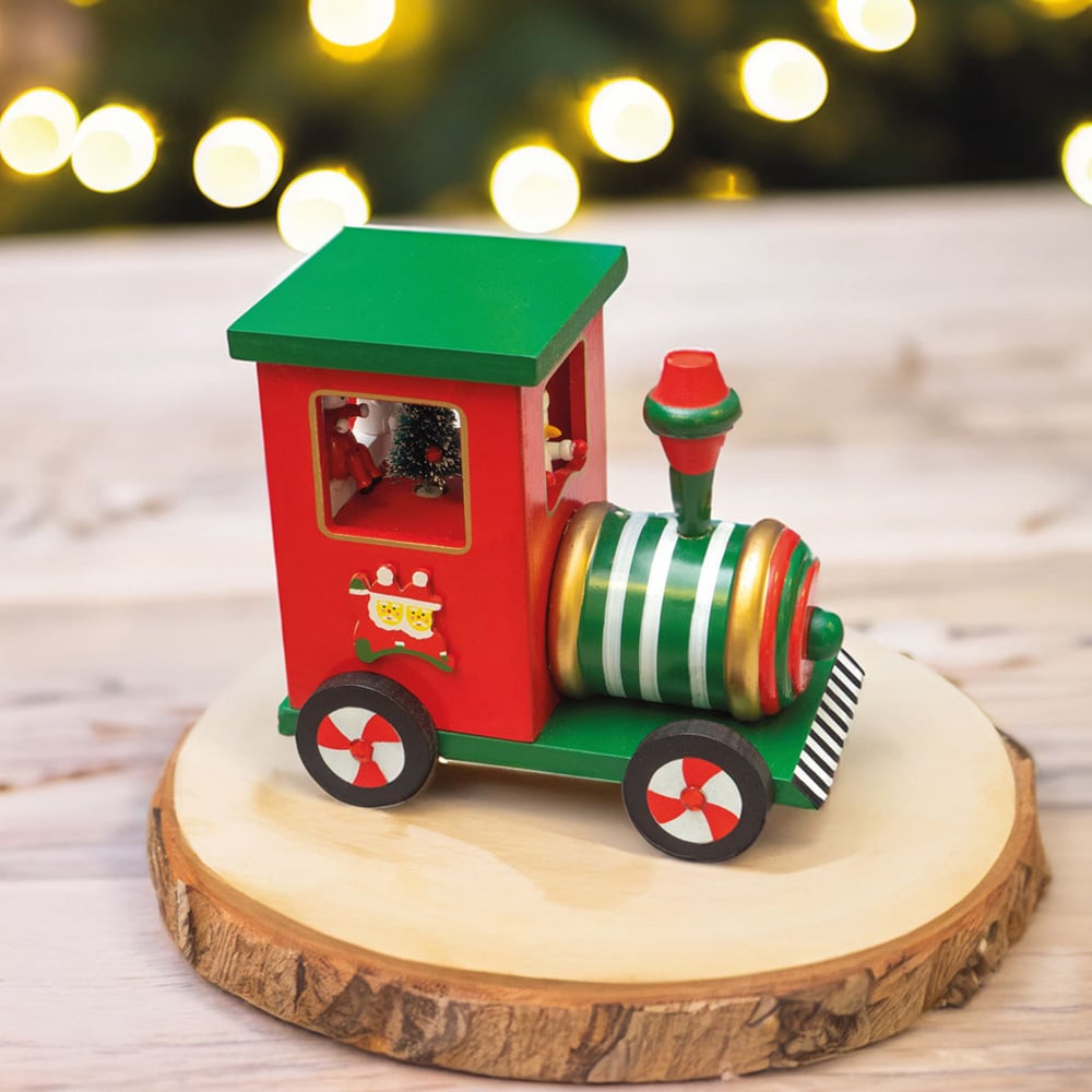St Helens Wooden Train Music Box Image 2