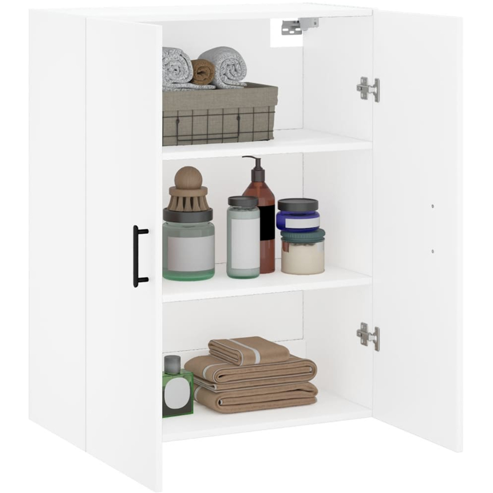 vidaXL 2 Door White Wall Mounted Cabinet Image 4