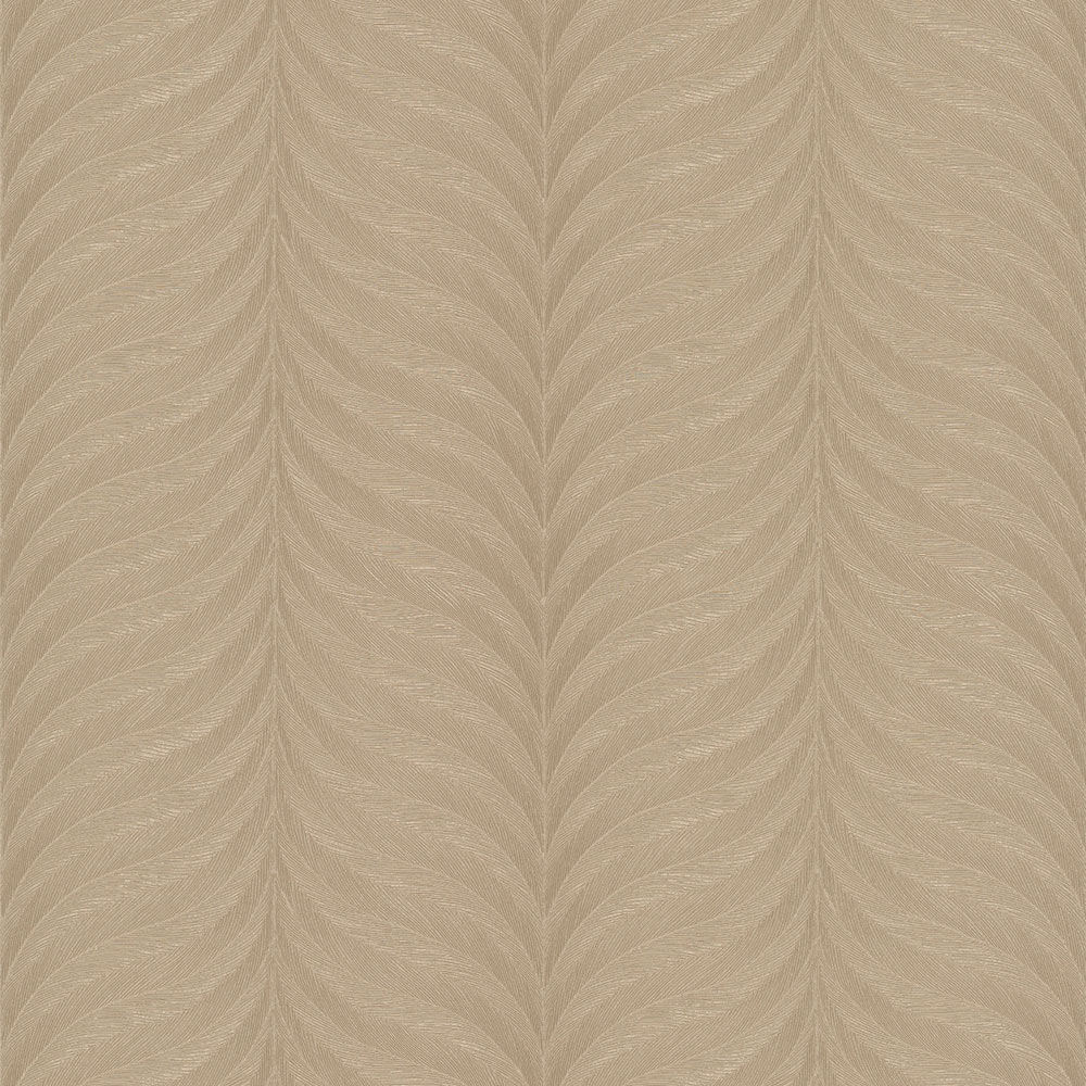 Grandeco Boutique Collection Organic Feather Gold Embossed Wallpaper Image 1