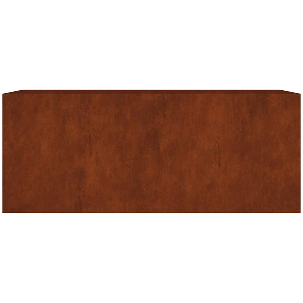 vidaXL Brown Corten Steel Raised Garden Bed 200 x 80 x 80cm Image 2