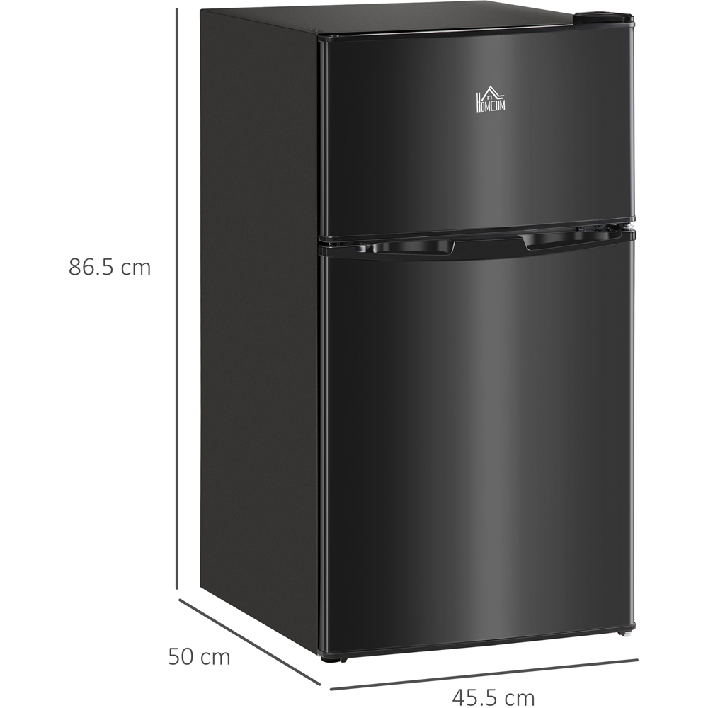 HOMCOM 800-128V70BK Black 88L Fridge Freezer Image 9