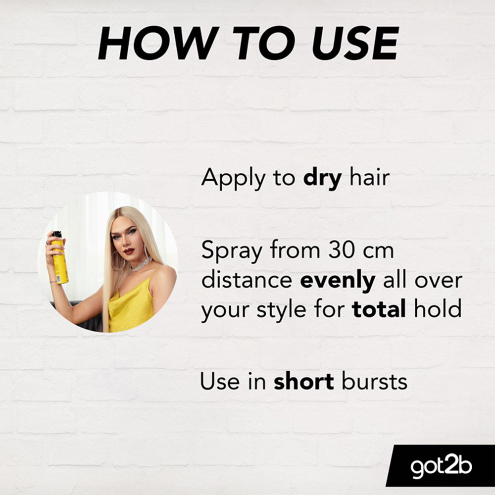 Schwarzkopf got2b Glued Blasting Freeze Extreme Hold Hair Spray 300ml 6 Pack Image 3