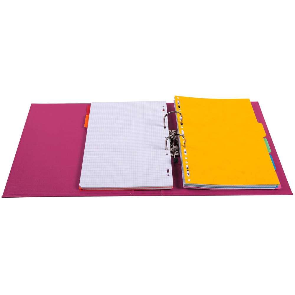 Exacompta PremTouch A4 Fuchsia PVC Level Arch File 10 Pack Image 3