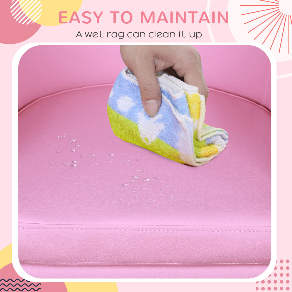 Tommy Toys Pink Kids Mini Armchair with Ottoman Image 7