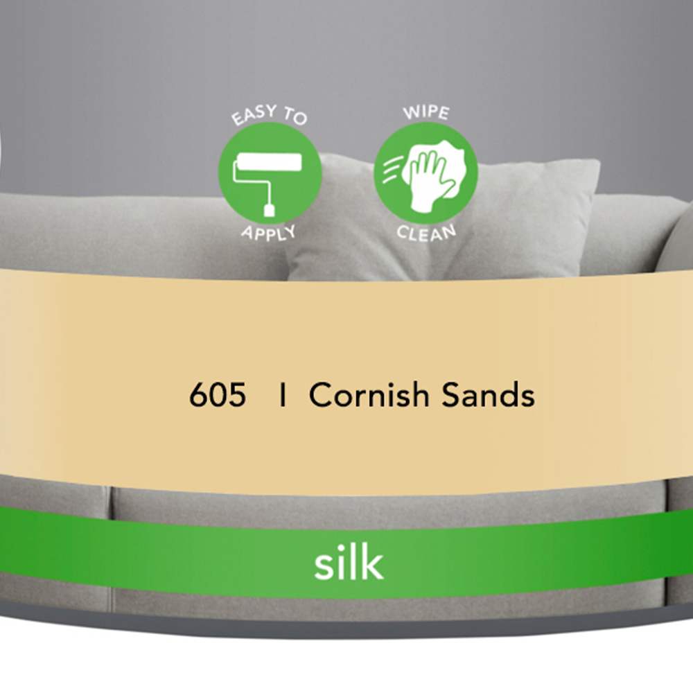 Wilko Walls & Ceilings Cornish Sands Silk Emulsion Paint 2.5L Image 3