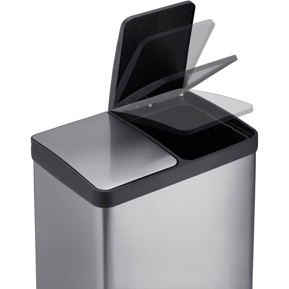 Cooks Professional G3513 Silver Dual Recycle Bin 60L Image 5