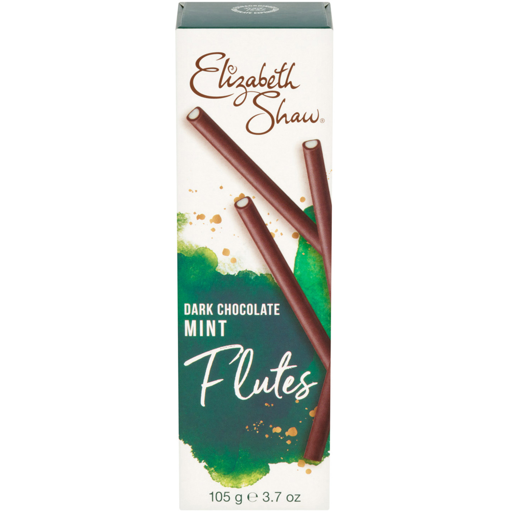 Elizabeth Shaw Dark Chocolate Mint Flutes 105g Image 2