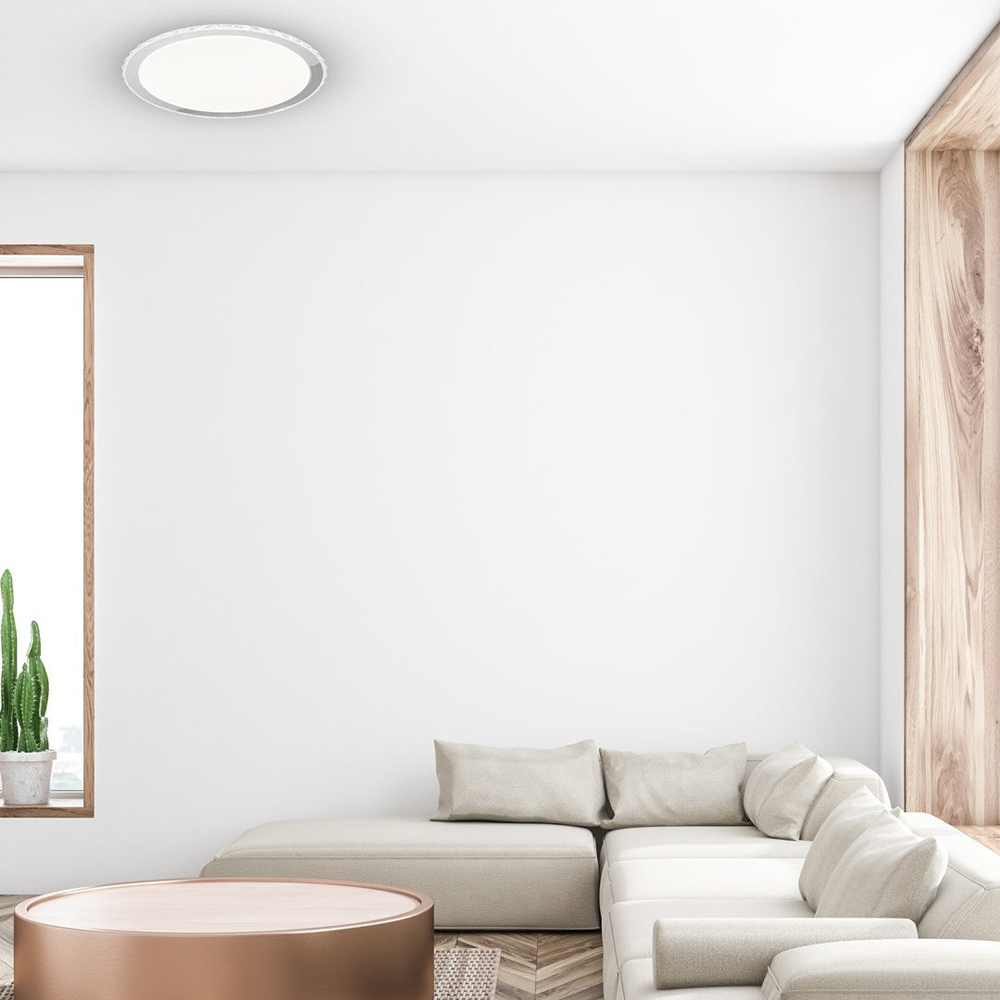Milagro Layla White LED Ceiling Lamp with Remote 50cm 230V Image 2