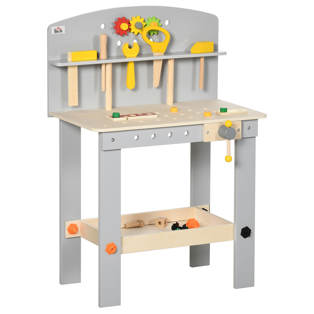 HOMCOM Kids 31 Toys Tool Workbench Play Set Image 1