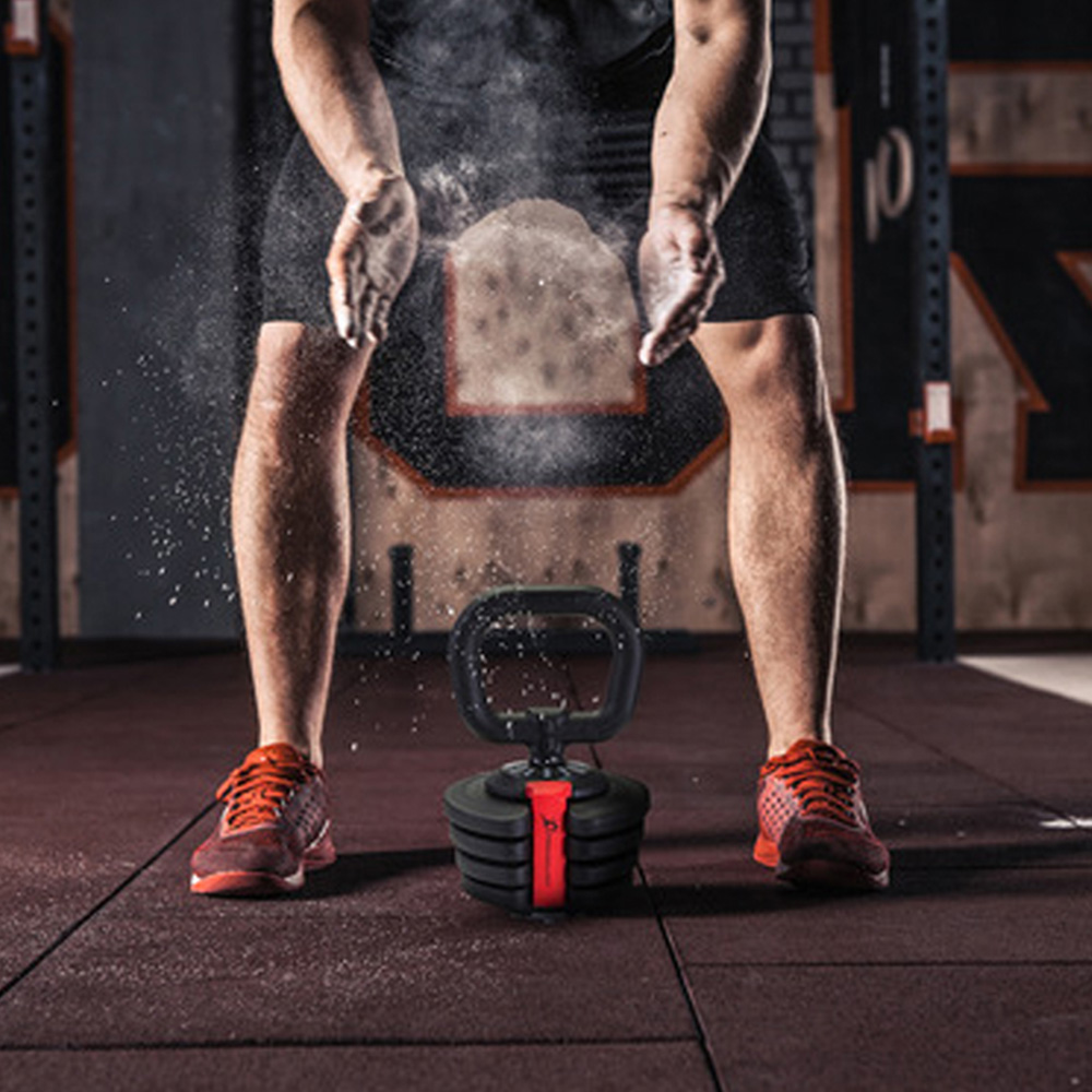 Strongology ELEMENT10 Black and Red Adjustable Kettlebell 1kg to 10kg Image 2