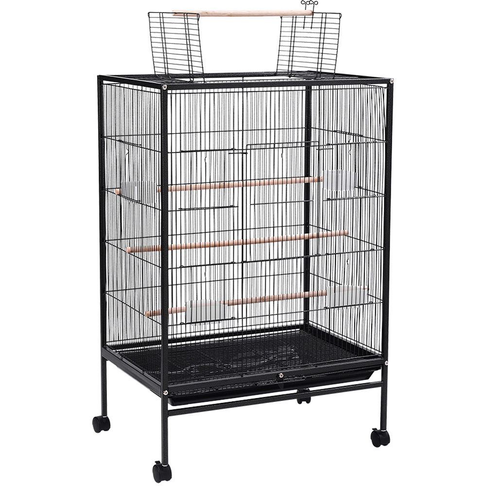 H&O Direct Rolling Bird Cage with Play Top Image 1
