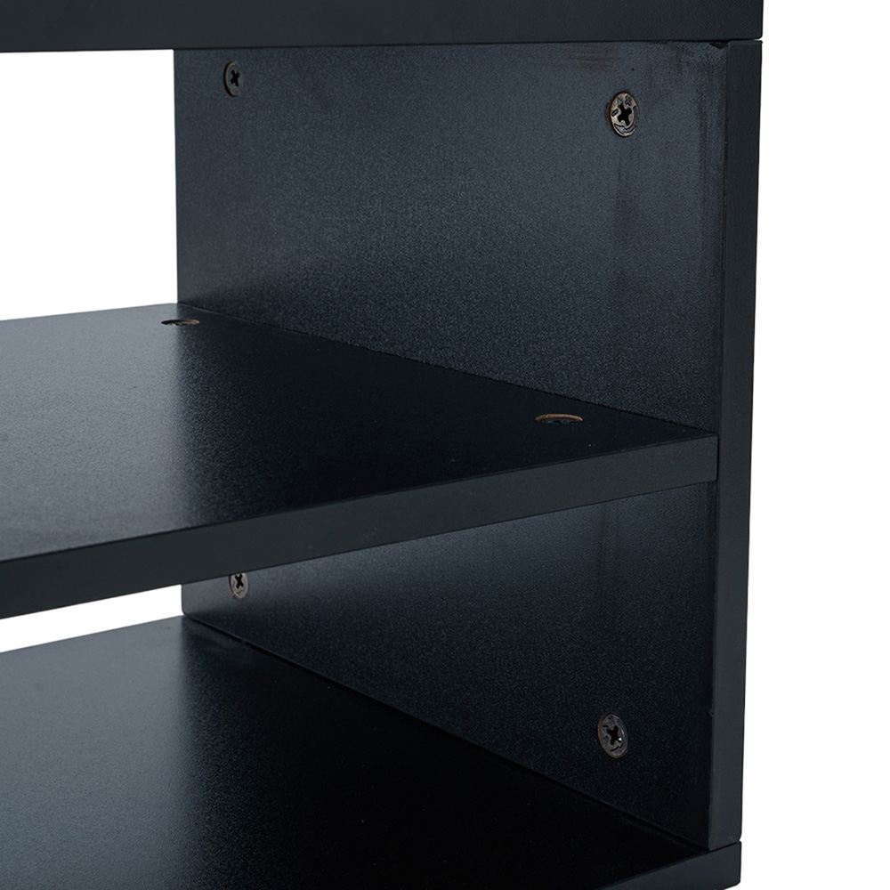 Living and Home 3 Shelf Black Desktop Printer Stand Image 4