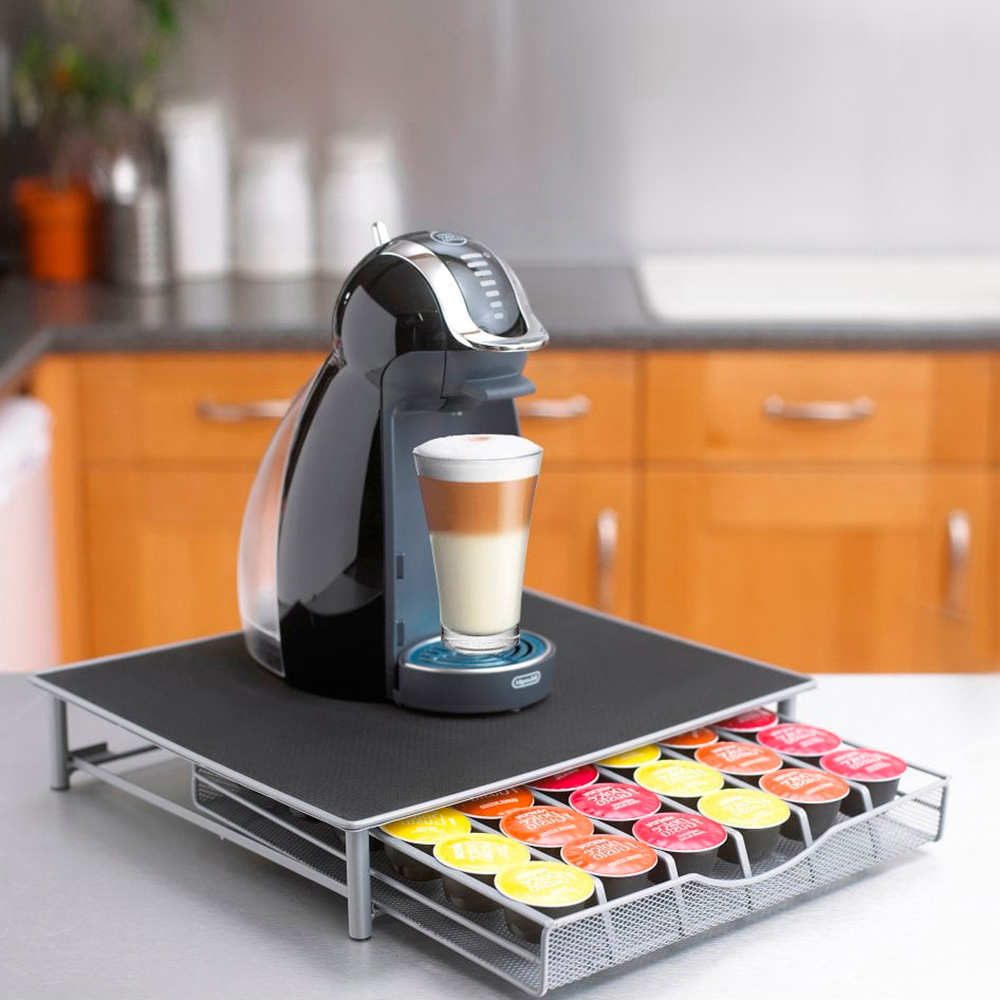 Neo Coffee Machine Stand with Drawer For Nespresso Vertuo and Dolce Gusto Pods Image 4