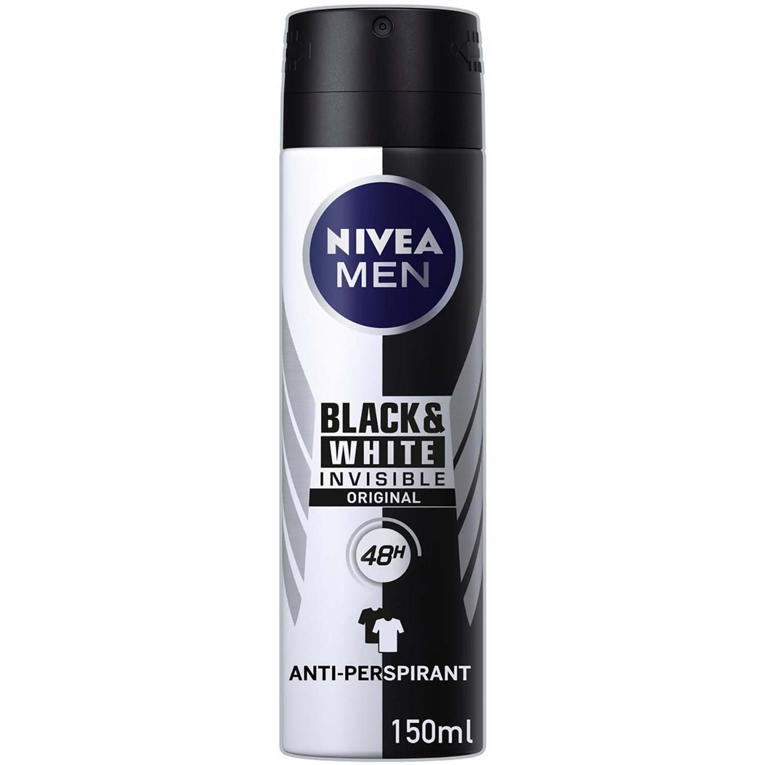 Nivea Men Black and White Invisible Original Anti-Perspirant Spray - Black Image